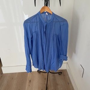 beautiful blue blouse